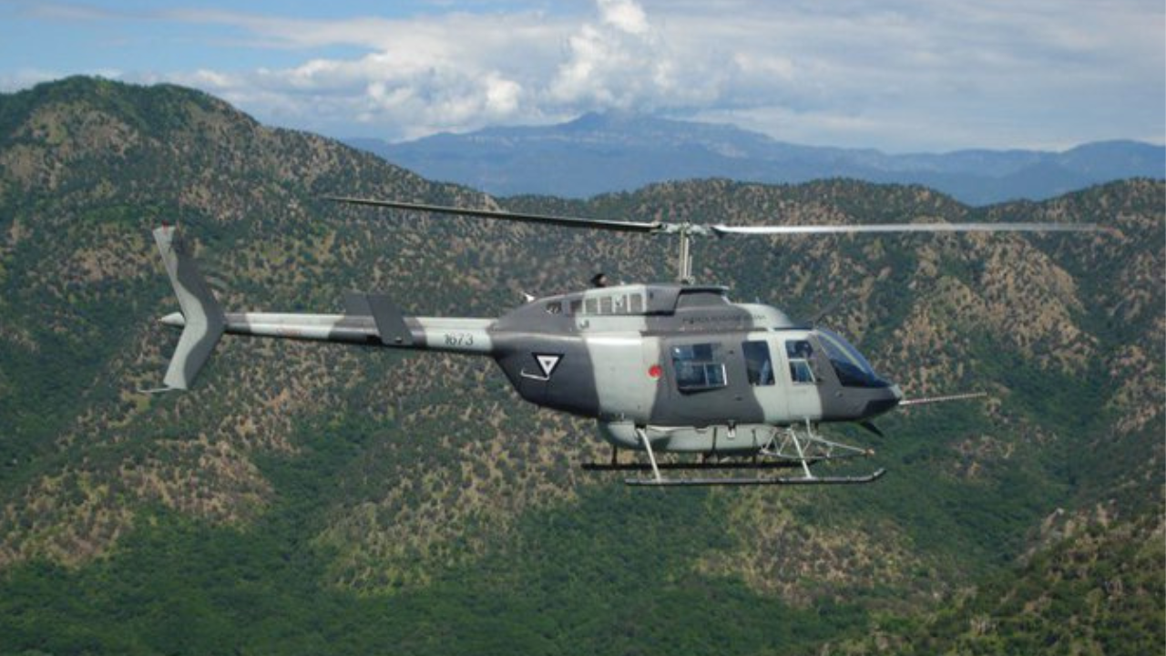 Cómo era el helicóptero de la Fuerza Aérea que se desplomó en Durango